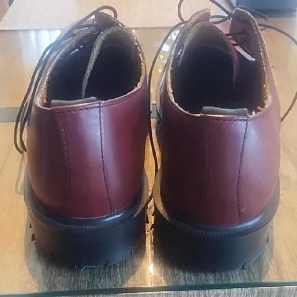 Dr. Martens Cherry Red Leather Derbys - Picture 5 of 11